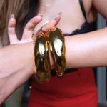 Gold Wide Fashion Bracelet