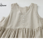 V-neck tank top front and back reversible sleeveless dress