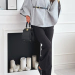 Chic Poncho Cape with Belt