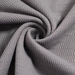 Men's solid color textured casual round neck T-shirt