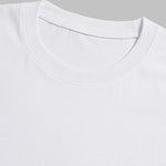 Men's solid color cotton basic round neck short-sleeved T-shirt
