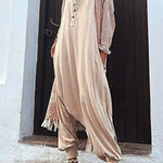 Margovil La Vie Pocketed Half Button Hoodied Jumpsuit(5 Colors Available)