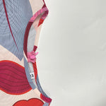 Batwing Sleeves Loose Flower Print Pleated Split-Joint Round-Neck Maxi Dresses