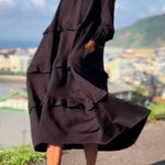 Layered Ruffle Loose Dress