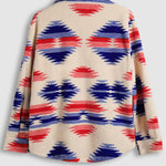 Men's Colorful Single Pocket Tie-Dye Fly Fluffy buttons Jacket