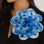 Flower Shape Solid Color Brooch Accessories