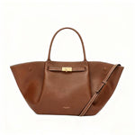 Metal clasp tote bag