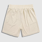 Men's diamond geometric terry texture shirt casual shorts set