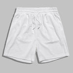 Men's Chinese style wave terry texture shorts