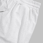Men's Chinese style wave terry texture shorts