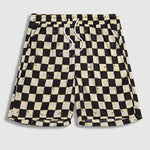 Men's Plaid Floral Satin Shorts