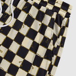 Men's Plaid Floral Satin Shorts