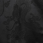 Men's Chinese style dragon totem satin shirt shorts set