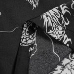 Men's Chinese Dragon Totem Satin Casual Shorts