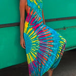 Margovil Halter Sleeveless Hippie Tie  Dye Jumpsuit