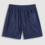 Men's Corduroy Elastic Waist Casual Shorts