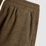 Men's Corduroy Elastic Waist Casual Shorts