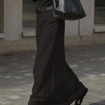 Stylish H-Line Solid Color Skirts Bottoms