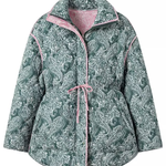 Fashionable and Casual Loose Cotton Printed Long-sleeved Jacket