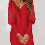 Hannah | Lace Sleeve Dress