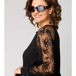 Marika | Classic Dress with Lace Sleeves
