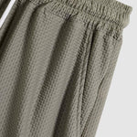 Men's comfortable textured T-shirt casual shorts set