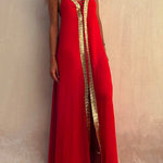 Margovil V Neck Backless Sequin Detailed Cami Maxi Dress