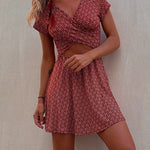 Margovil One Dress Two Ways Printed Mini Dress