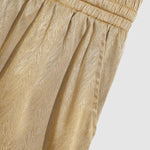 Men's satin texture solid color casual shorts