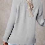 🧹Women'S Solid Color Casual V-Neck Pullover Sweater