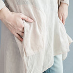 Original Solid Sun-Protection V-Neck Blouse Tops
