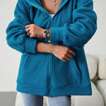 Loose Casual Sweater Cardigan Hooded Jacket