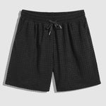 Men's terry cloth plaid casual shorts