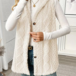 Rhea ��� Hooded Knit Button Vest