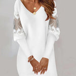 Hannah | Lace Sleeve Dress
