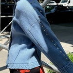 Ice Blue Studded Cardigan