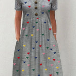 Women'S Casual Color-Block  Dress