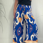 Queen of Hearts Printed Pocketed Drawstring Elastic Waist Pants