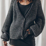 Falling for You Knit Button Up Relaxed Cardigan