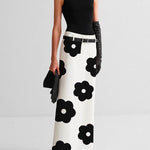 Floral Printed Split-Back Skirts Bottoms