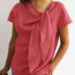 Women's Casual Cotton And Linen Elegant Top