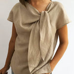 Women's Casual Cotton And Linen Elegant Top