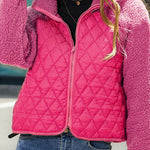 Plush paneled zipped long-sleeve jacket