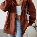 Loose Casual Sweater Cardigan Hooded Jacket