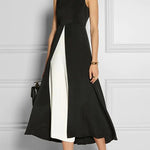 A-Line Loose Solid Color Round-Neck Vest Top
