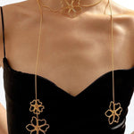 Flower Metal Chain Necklace