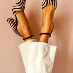 Keren | Zebra-print pointed-toe heels