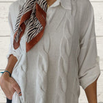 braided sleeveless sweater
