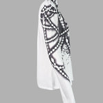 Long Sleeves Skinny Printed Striped High Neck T-Shirts Tops