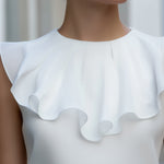 Layered Ruffled Chiffon Sleeveless Blouse